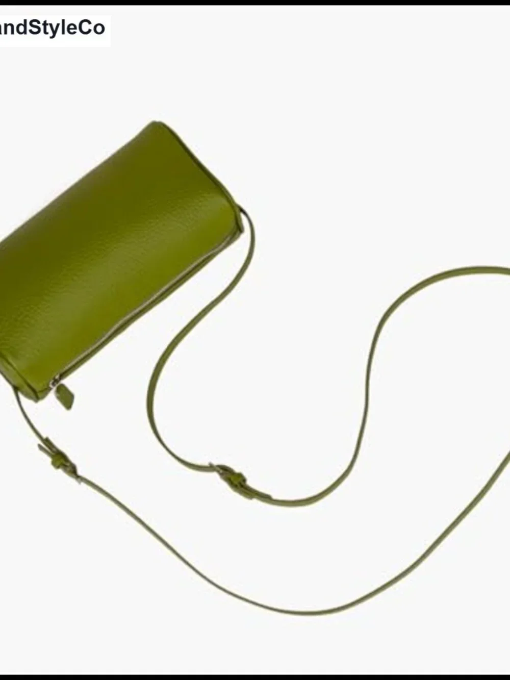 Full-Grained Leather Crossbody Hobo Bag with Adjustable Strap Small
